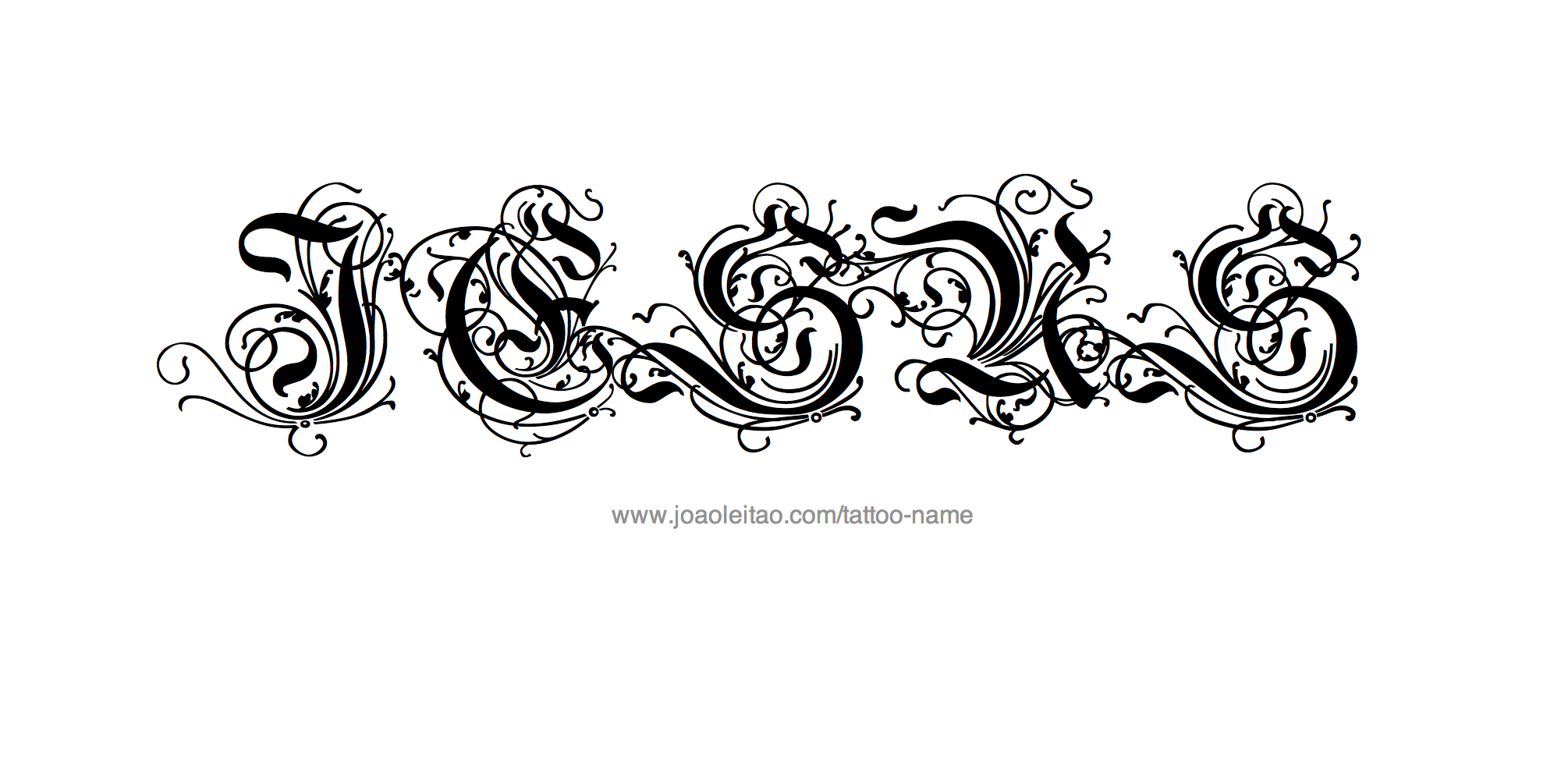 Jesus Name Tattoo Designs